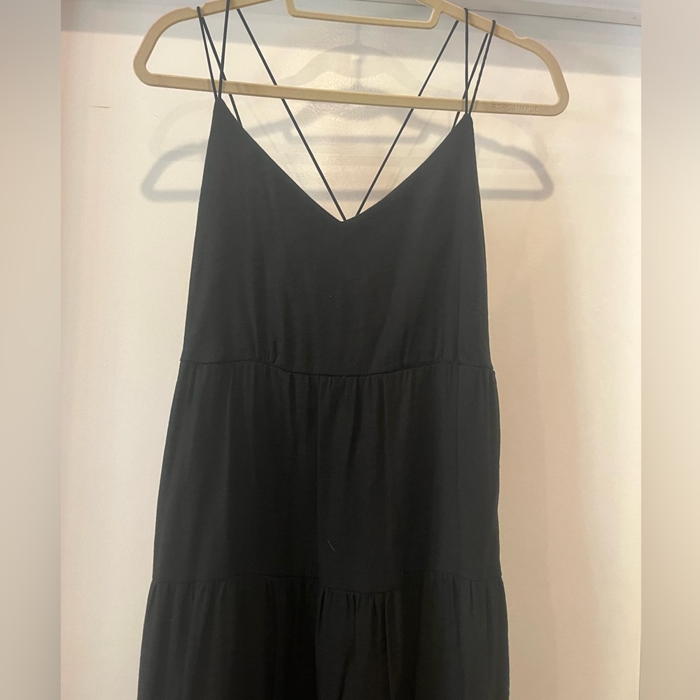 Black Strappy Maxi